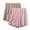 Pink, variant on Cameland 2PC Plus Size Pajama Shorts for Women Elastic Waist Comfy Lounge Shorts Soft Sleepwear Summer Shorts