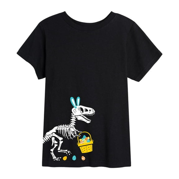Instant Message - T-Rex Easter Skeleton - Youth Short Sleeve Tee