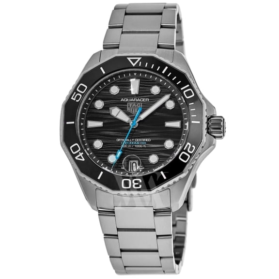 Tag Heuer Aquaracer Professional 300 Date Automatic Black Dial Stainless Steel Men's Watch WBP5110.BA0013
