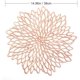 thumbnail image 4 of 4 manteles individuales de oro rosa, manteles individuales redondos huecos, manteles individuales redondos, manteles individuales de plástico, utilizados para aislamiento térmico de platos y decoración de mesa Sincero Electrónica, 4 of 5
