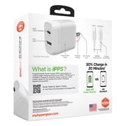 Hypergear 15627 Speedboost 25-watt Pd Dual-output Wall Charger Kit