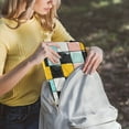 thumbnail image 5 of FORMRS 15-15.6 inch Laptop Sleeve Case Soft Carrying Quilted Computer Bag Cover, Yellow Checkered Pattern, 5 of 7