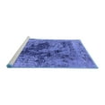 thumbnail image 2 of Ahgly Company Machine Washable Indoor Round Oriental Blue Industrial Area Rugs, 7' Round, 2 of 4