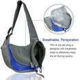 thumbnail image 2 of Bolsa transportadora para perros, bolso de hombro de malla transpirable para perros y gatos, bolso de hombro para cachorros, bolso de transporte ajustable, bolsa de viaje para animales pequeños, perro, 2 of 5