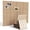 Dark Camel, variant on Felt Bulletin Board Tiles Large 48" x 36" Cork Board Alternative-12 Pack with 60 Adhesive Tabs, Thick Slat Wall Panels for Office Decor, Push Pin Board Wall Organizer Alternative -Light Camel