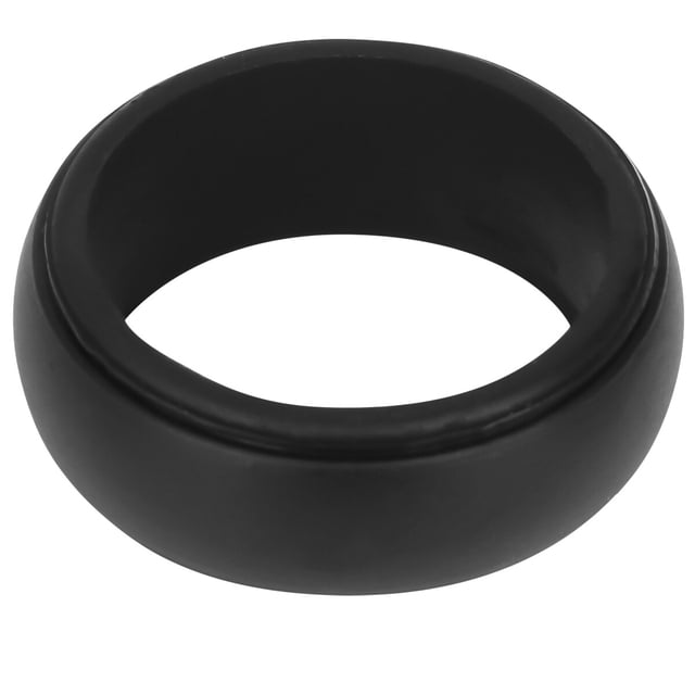 Raindrops 1Pc Black Silicone Rings For Men Finger Strength Training Modern Active Lifestyle Sports Accessory