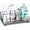Silver-large, variant on Toothbrush Holders for Bathroom - 5 Partitions Bathroom Counter Organizer with Instant Drying Stone, Stainless Steel Countertop Storage Electric Toothbrush Toothpaste Holder - Black(Large)