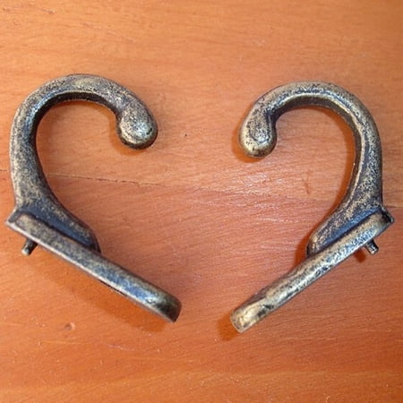 

2pcs Mini Key Hangers Antique Bronze Wall Door Clothes Hat Coat Hooks