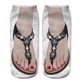 thumbnail image 1 of Socks 3D Pattern Sandals Print Socks Running Socks Women Personality Low Ankle Sports Socks, 1 of 2