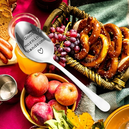 

ZOhankhai Engraved Spoon Best Present For Husband Madam Family And Friends Tableware Gift Clearance Sale Products