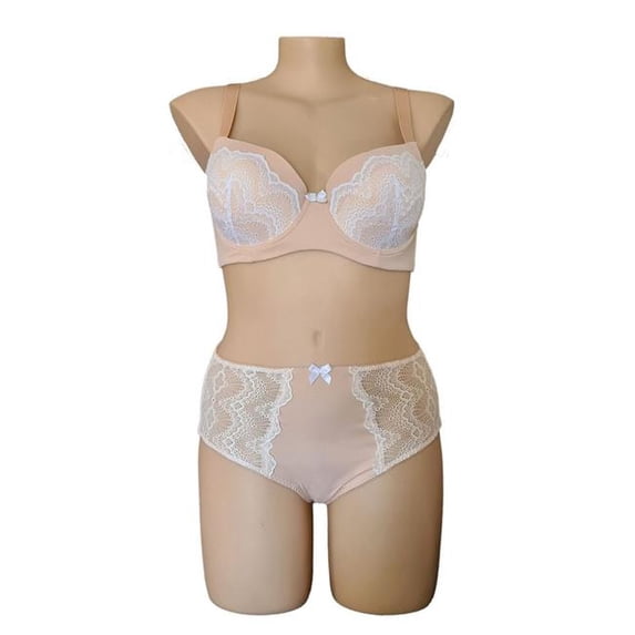 Lady Emprezz USA-1001U-Beige-6XL Sandy Hi Rise Brief, Beige - 6XL