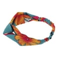 thumbnail image 5 of Unique Bargains 1 Pc Fashion Flower Pattern Cross Elastic Hairband for Women Green, 5 of 6
