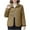 #0161-Khaki, variant on Pounoo Gift Quilted Lightweight Jackets for Women Button Down Puffer Long Sleeve Jacket Oversized Casual Winter Coats with Pocket