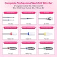 thumbnail image 2 of Juego de brocas de cerámica para uñas, 10 Uds., profesional, para quitar cutículas de gel acrílico, brocas de uñas de carburo de diamante acrílico, herramientas para manicura, pedicura, uso doméstico, 2 of 5