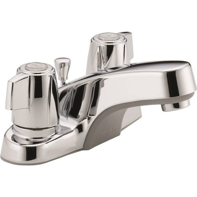 Peerless P246LF Pop Up Lavabo Faucet, 4 en X 2,84 dans Bec, 4 au Centre, Poignée de Levier