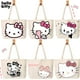 thumbnail image 2 of Bolso de mano de Hello Kitty para niña, bolsa de lona portátil de alta capacidad, delicada mochila de viaje, regalo de melodía Kuromi, bricolaje creativo, 2 of 4