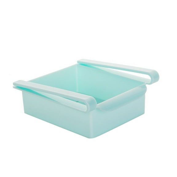 XKHBDL Fridge Drawer Organizer, Adjustable Refrigerator Drawers for Fruit and Vegetable, Pull Out with Handle, Shelf Holder Storage Box, Fit for Fridge Shelf Under