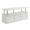 thumbnail image 4 of Convenience Concepts Designs2Go TV Stand with 3 Storage Cabinets and Shelf for TVs up to 55", White, 4 of 5