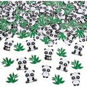 Panda Party Supplies 200pcs Panda Bamboo Scatter Confetti Table Decoration Panda Theme Decor for Birthday Party Baby Shower Nature Theme Party Cute Animal Bear Party Favor