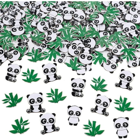 Panda Party Supplies 200pcs Panda Bamboo Scatter Confetti Table Decoration Panda Theme Decor for Birthday Party Baby Shower Nature Theme Party Cute Animal Bear Party Favor