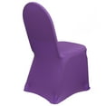 thumbnail image 3 of Your Chair Covers - Stretch Spandex Banquet Chair Cover Purple for Wedding, Party, Birthday, Patio, etc., 3 of 6