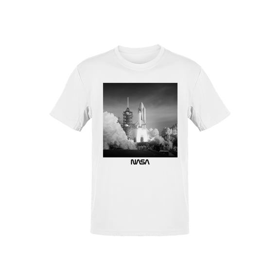 Officially Licensed Nasa Iconic Space Shuttle Launch Men's T-shirt