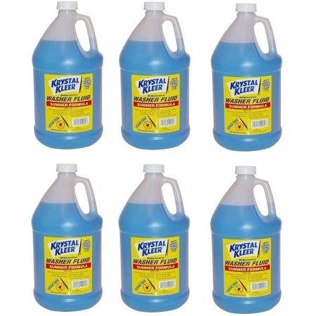Keystone Chemicals PRIM92106 Windshield Washer Fluid Effective To +32 Degree Fahrenheit; Blue; 1 Gallon Jugs (6 PACK)