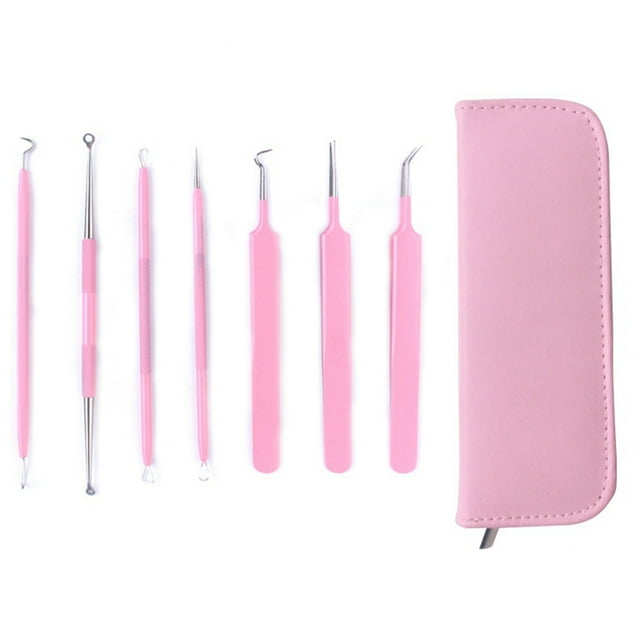 7PCS Blackhead Remover Set Stainless Steel Acne Removal Pimple Remover Kit