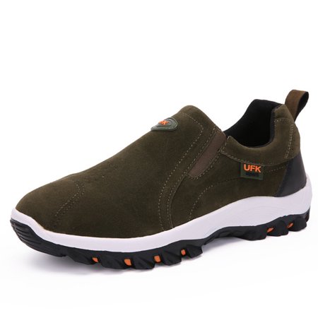 

NAYUKA New Casual Shoes Men Sneakers Outdoor Walking Shoes Loafers Autumn Slip On Suede Leather Male Footwear Plus Size 48 49 50 MSH004