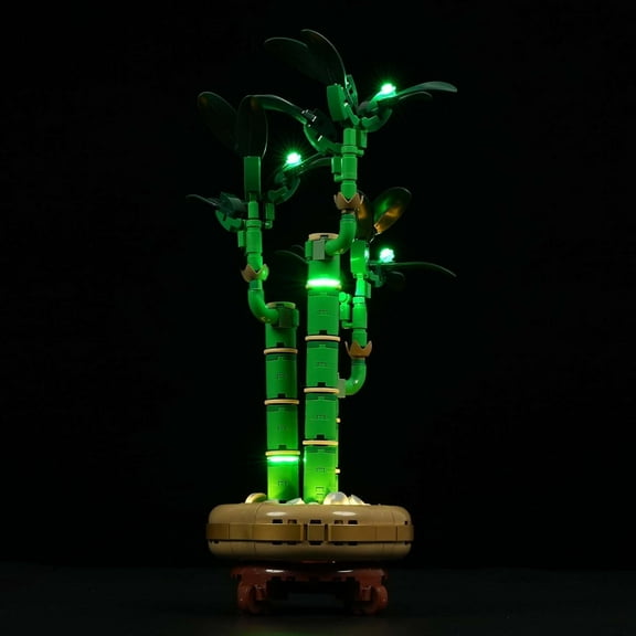 LED Light Kit for Lego 10344 Lucky Bamboo Plant Décor Building Set, Compatible with Lego 10344 Building Blocks Model(Not Include Blocks Set)