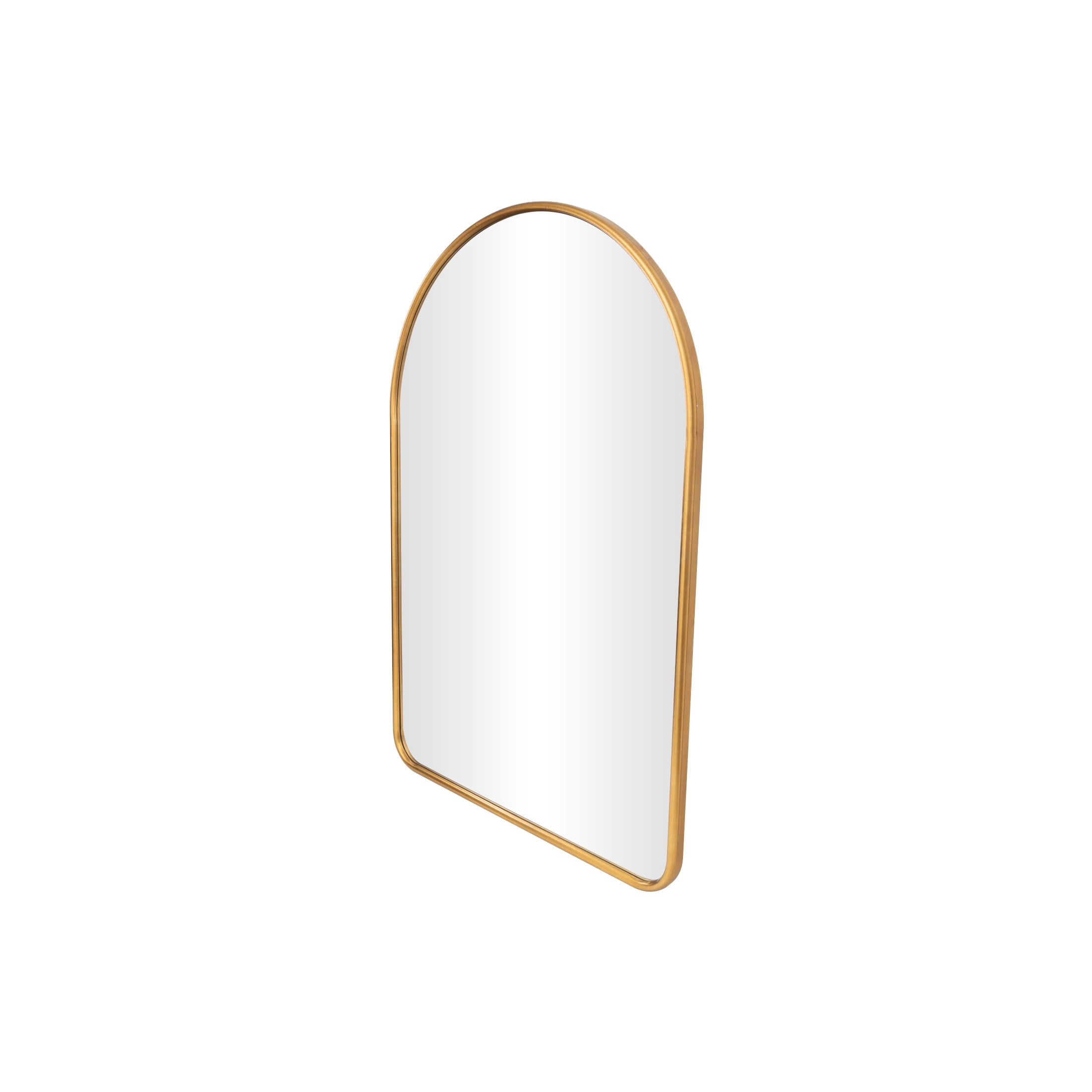 DecMode 44" x 66" Gold Arched Wall Mirror
