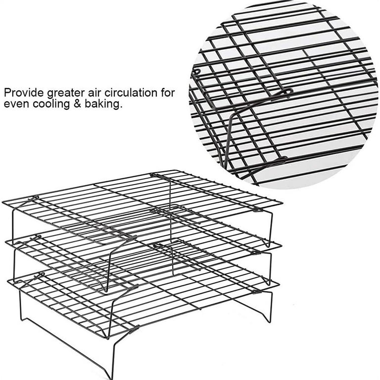 China Collapsible Kitchen Bakery Wire Baking Trays Cooling Rack Grill Mesh  - China Cooling Racks for Baking and 3 Tier Cooling Rack price