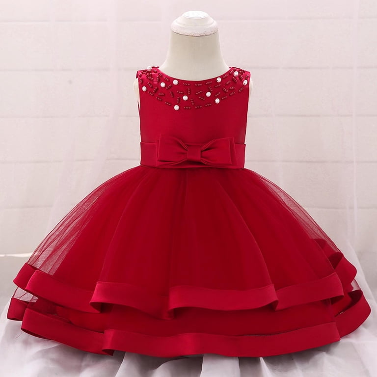red dress 0 3 months 0 3 Months Baby Dress