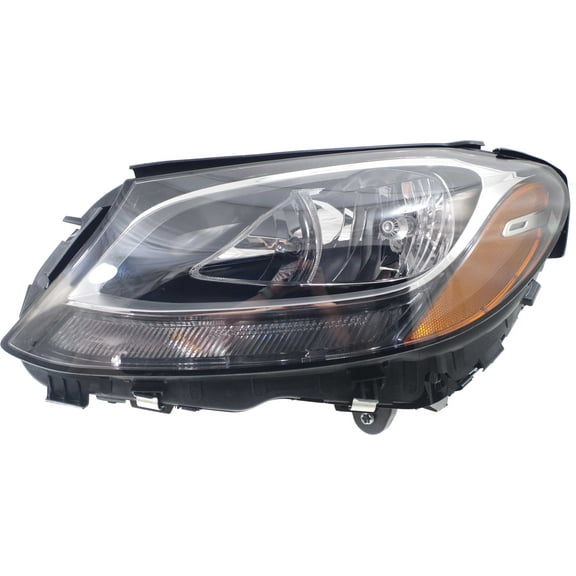 Headlight Compatible With 2015-2020 Mercedes Benz C63 AMG S Left Driver Halogen With bulb(s) CAPA Certified
