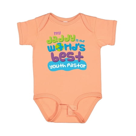 

Inktastic My Daddy is the World’s Best Youth Pastor Gift Baby Boy or Baby Girl Bodysuit