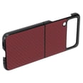 thumbnail image 4 of Carbon Fiber Pattern Protective Shellfor Z Flip,Carbon Fiber Pattern Folding Cell Phone Casefor Samsung Galaxy Z Flip Carbon Fiber Pattern Phone Casefor Z Flip Built for Professionals, 4 of 14