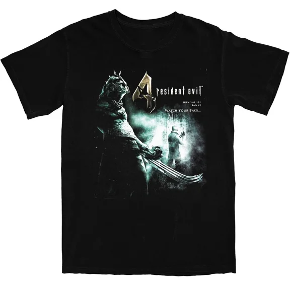 VINTAGE R3SIDENT EVIL 4 Graphic Bootleg Tee Unisex Short Sleeve Shirt S-5XL