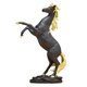 thumbnail image 1 of Estatua de caballo Galopando Bewildely decoración de oficina hogar Oro negro, 1 of 1