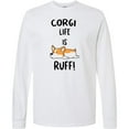 thumbnail image 3 of Inktastic Corgi Life is Rough Long Sleeve T-Shirt, 3 of 5