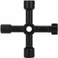 thumbnail image 1 of Clé Croisée Universelle, Outils de Valve Multifonctionnels pour Électriciens Clé Croisée Universelle Noire, 1 of 1