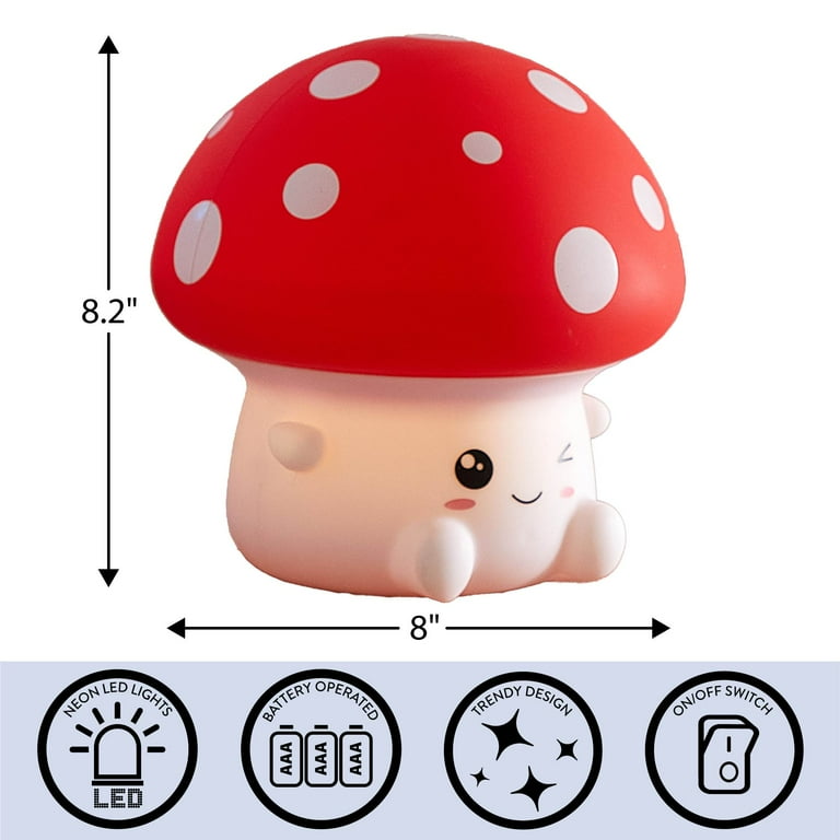 Urban Shop Mushroom Jumbo Squishy Mood Light - Walmart.com
