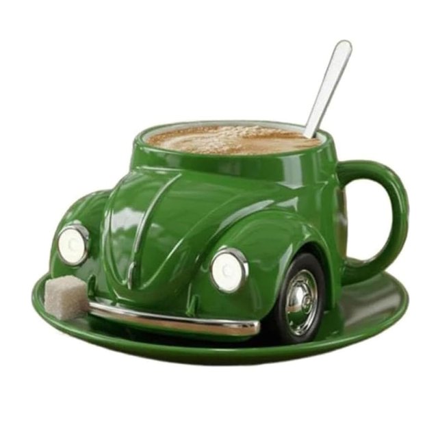 En Forma 14 Oz Té Única Automóvil Tazón Novedoso Casa (e)