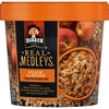 Quaker Real Medleys Oatmeal +, Peach Almond, 2.64 oz Cup