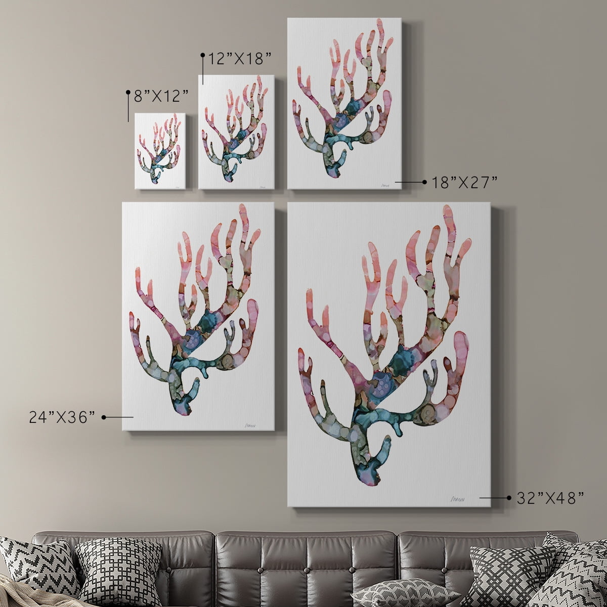 Sea Coral II Premium Gallery Wrapped Canvas - Ready to Hang