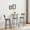 Grey, variant on Royard Oaktree 3-piece Small Pub Dining Set, Round Bistro Table with Chairs for Apartment, Rustic Brown