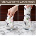 thumbnail image 6 of 2 Pcs Pioneer Flower Floral Print Pattern Kitchen Towels, Funny Microfiber Dish Towel Set, 18" X 26" Tea Towels, 6 of 6