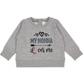 thumbnail image 2 of Inktastic My Nonna Loves Me Girls Baby Sweatshirt, 2 of 4