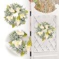 thumbnail image 1 of teapwant Spring Peony Wreath Lamb Ears Wreath Wedding Festival Decoration, 1 of 6