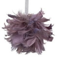 thumbnail image 6 of Northlight Feathered Christmas Ball Ornament - 5.5" - French Lilac, 6 of 8