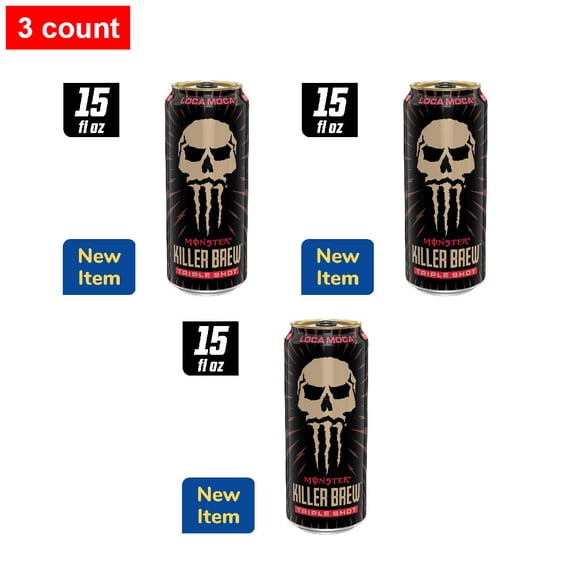Monster Killer Brew Loca Moca Energy Drink Can 15 fl oz - 3 count